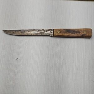 Vintage Old Hickory Ontario Knife Co Paring Knife Carbon Steel USA Wood Handle